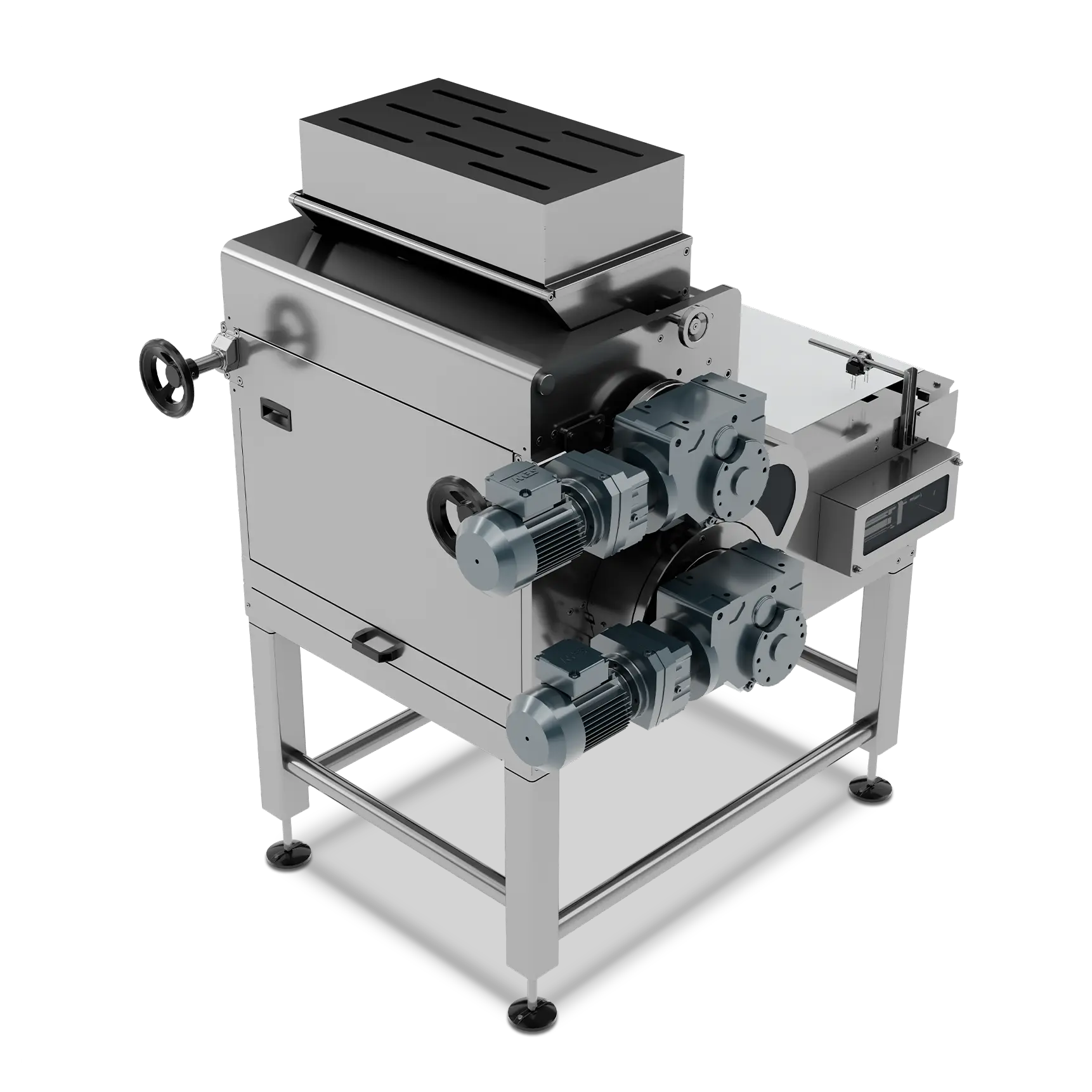 Liteq compaction equipment in metal structure with roller feed system