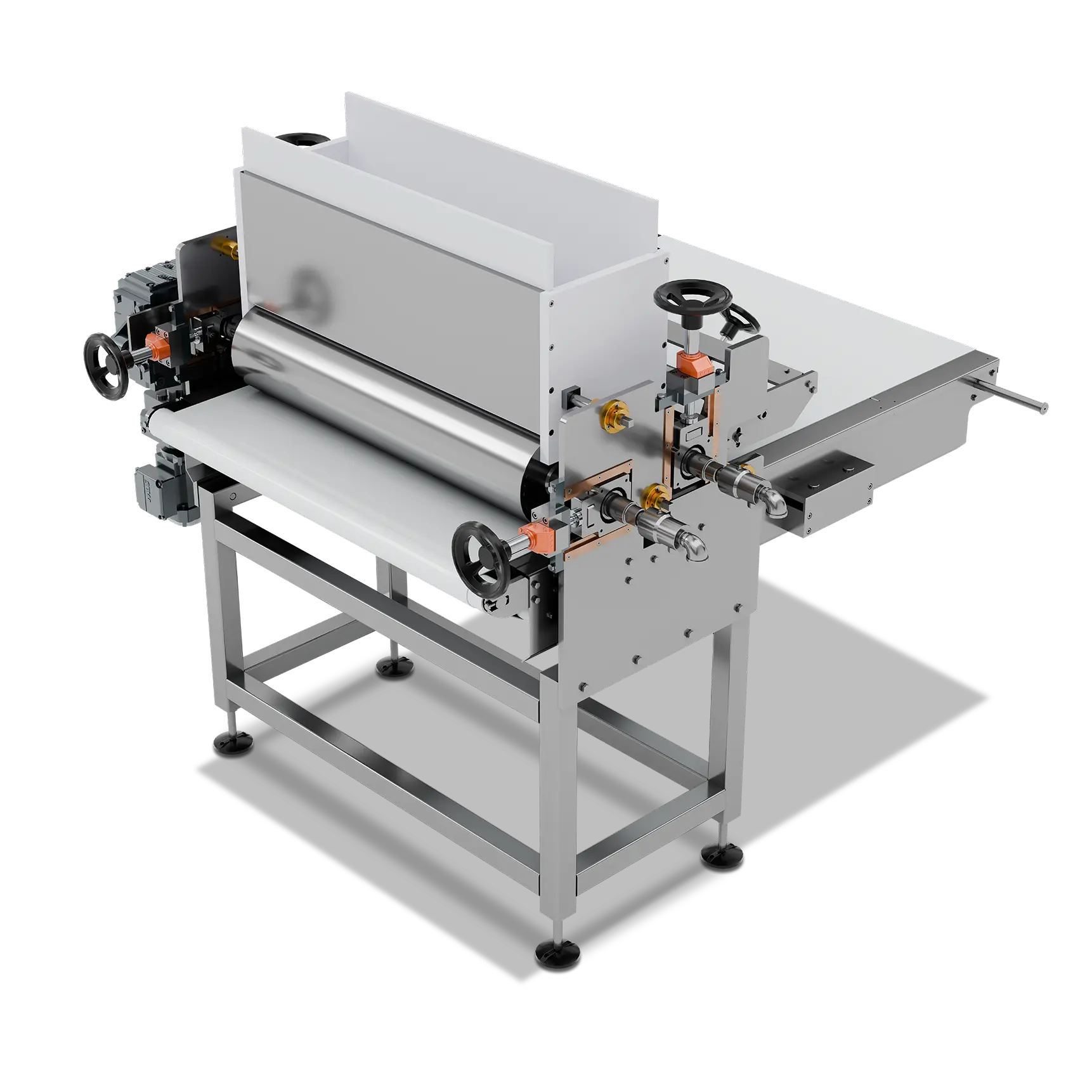 Liteq stainless steel rolling mill with roller system and attached motors